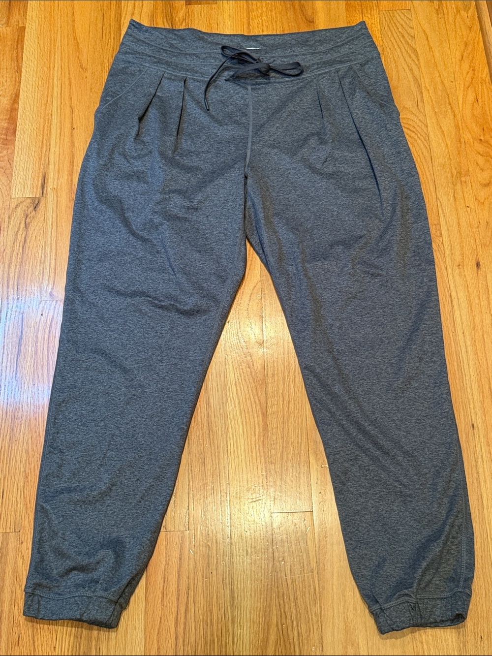 Lole Women XL Butter Soft Heather Gray Pleated Drawstring Jogger Like New